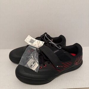 Adidas Five Ten Hellcat Pro Bike Shoes Black Red Cleats Men's Size 9.5